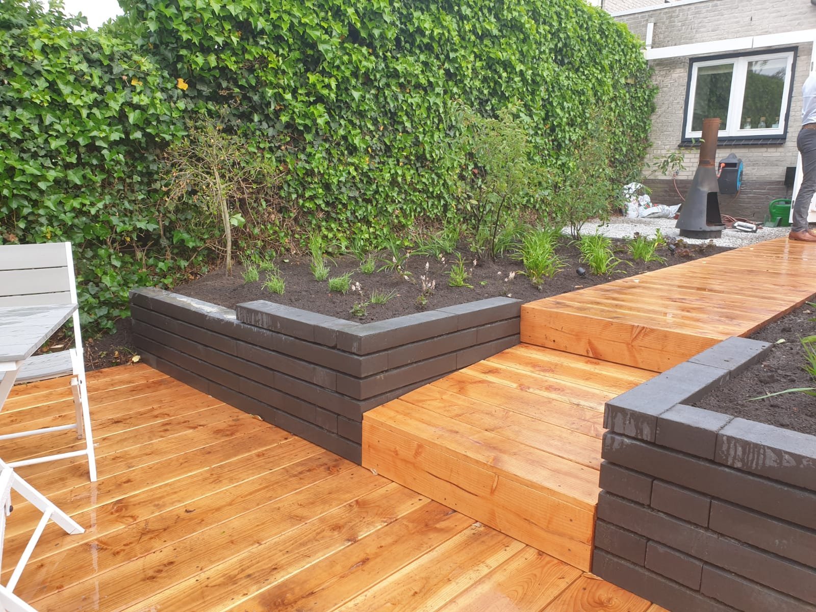 vanegmondtuinen tuintrap flonder aanleggen